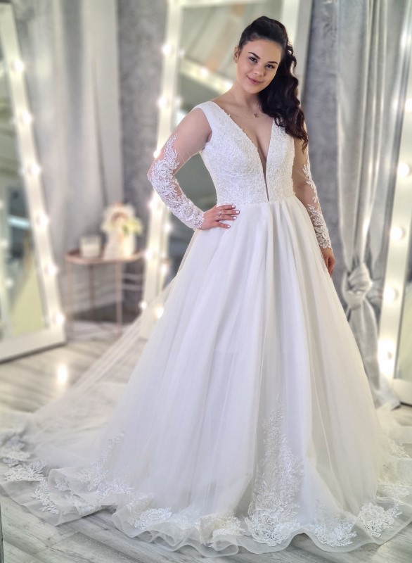 Svadobné šaty Leandra - S/M