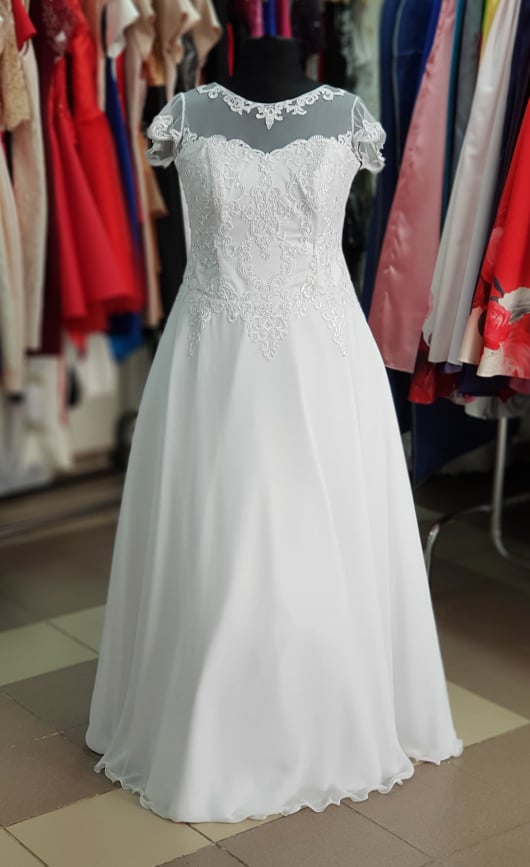 Svadobné šaty vo veľkosti  L -  XXL