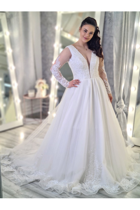 Svadobné šaty Leandra - S/M