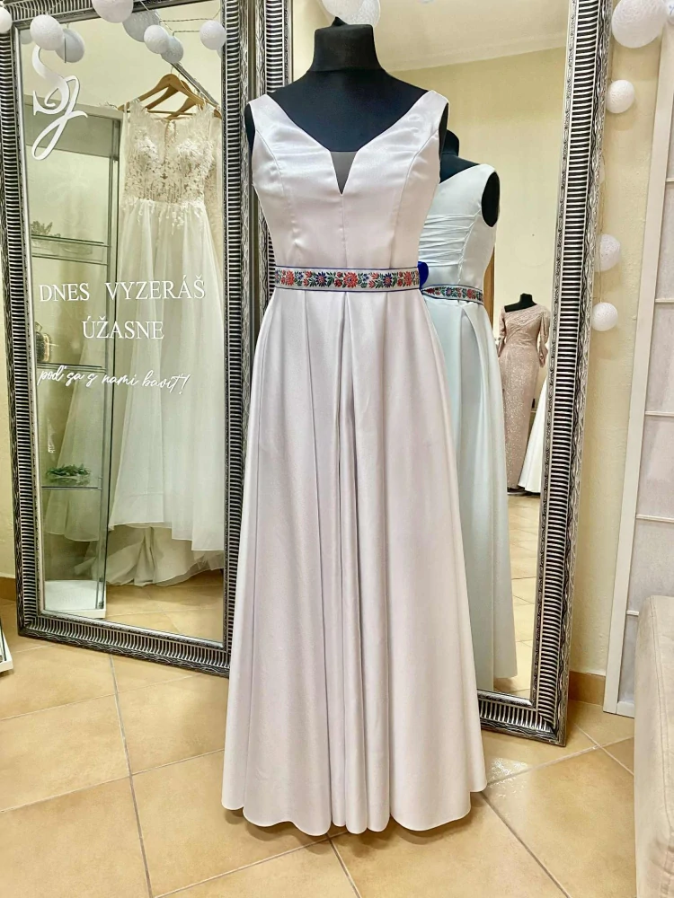 Saténové šaty S/M/L